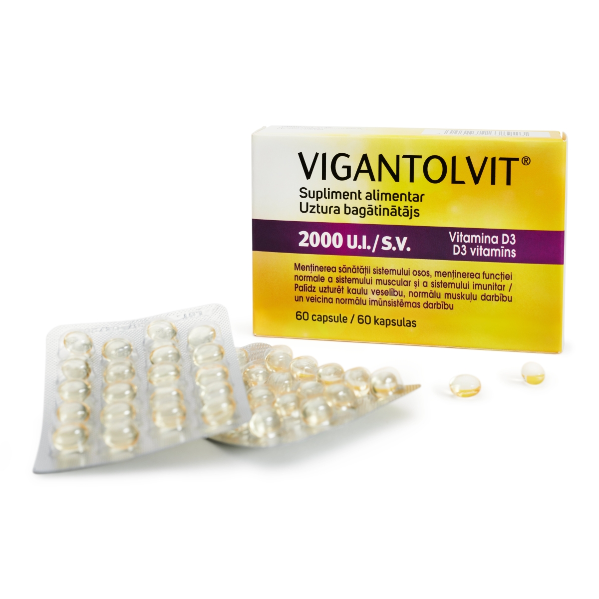 VIGANTOLVIT 2000SV kapsulas, 60 gab - Produkta attēls