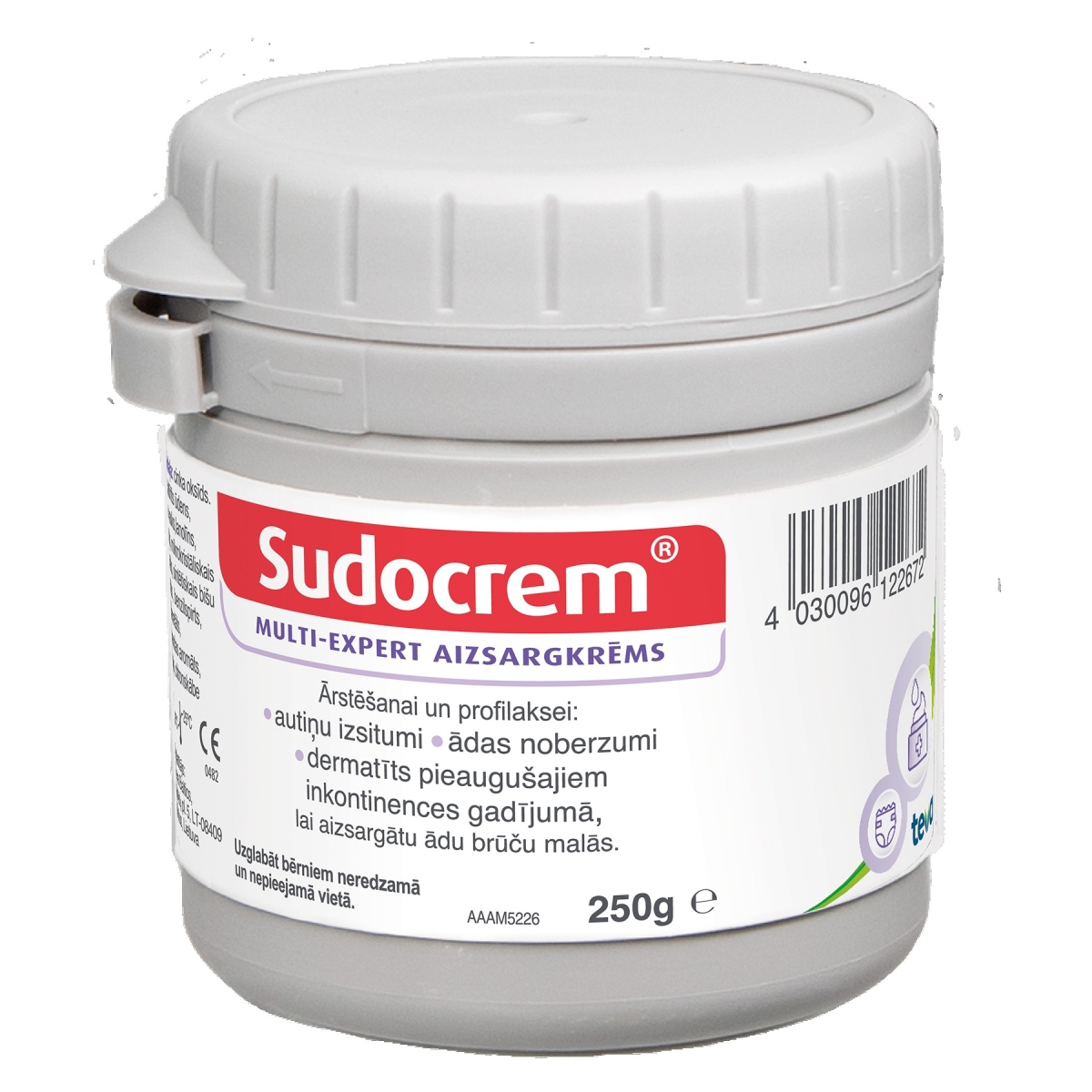 SUDOCREM® Multi-expert barrier krēms, 250 g - Produkta attēls 1