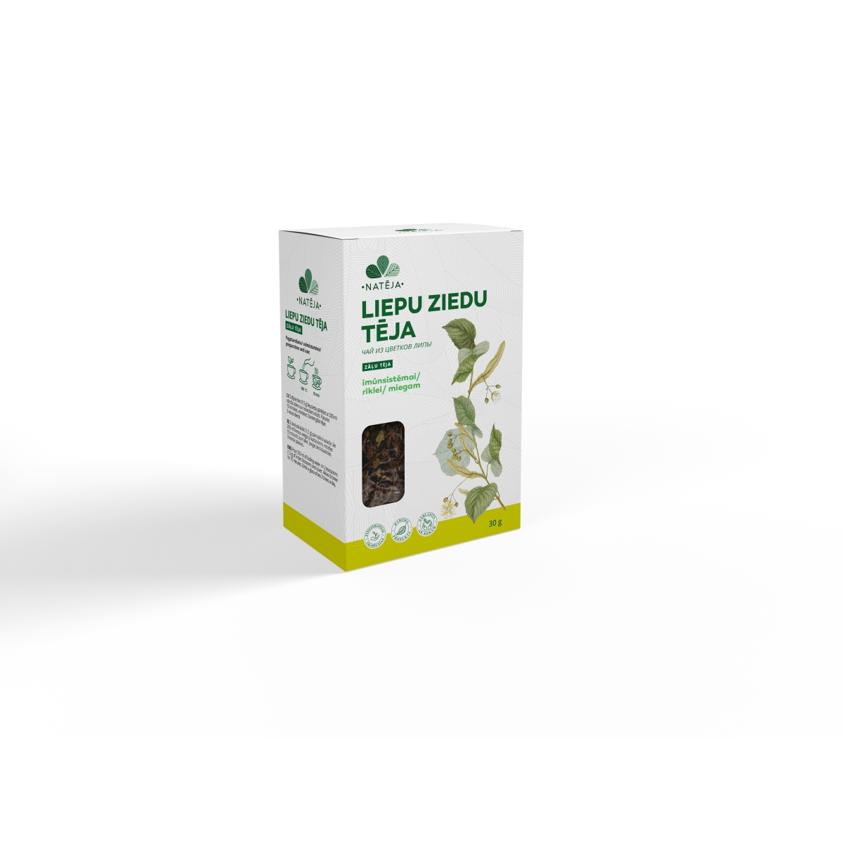NATĒJA Liepu ziedu tēja, 30g - Produkta attēls