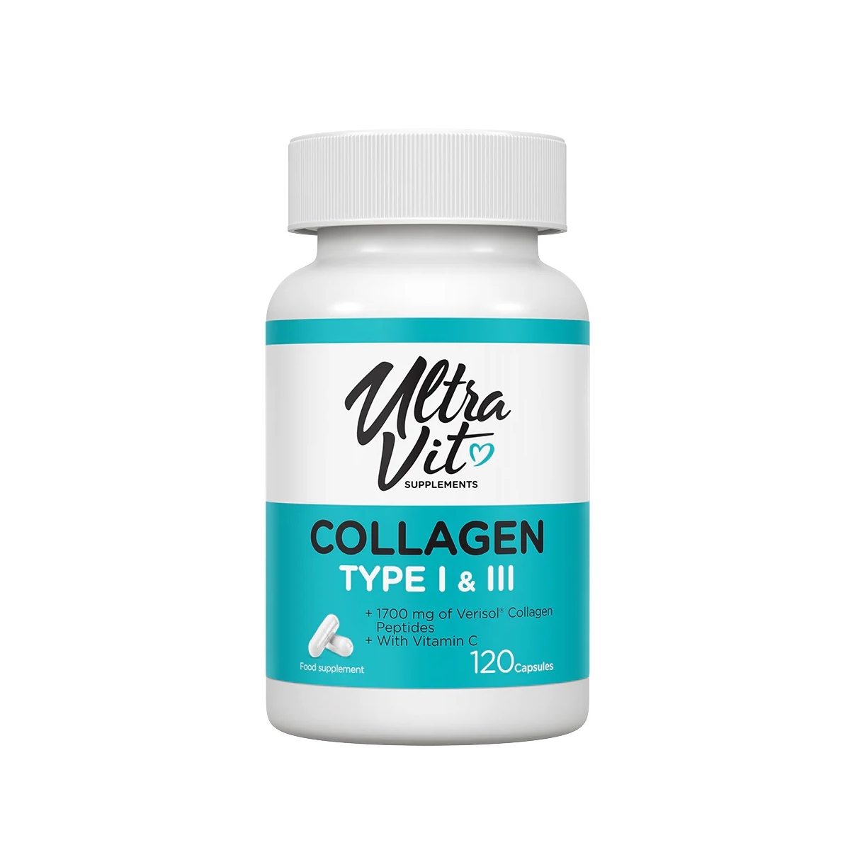 ULTRAVIT Collagen I & III kolagēns kapsulas, 120 gab. - Produkta attēls
