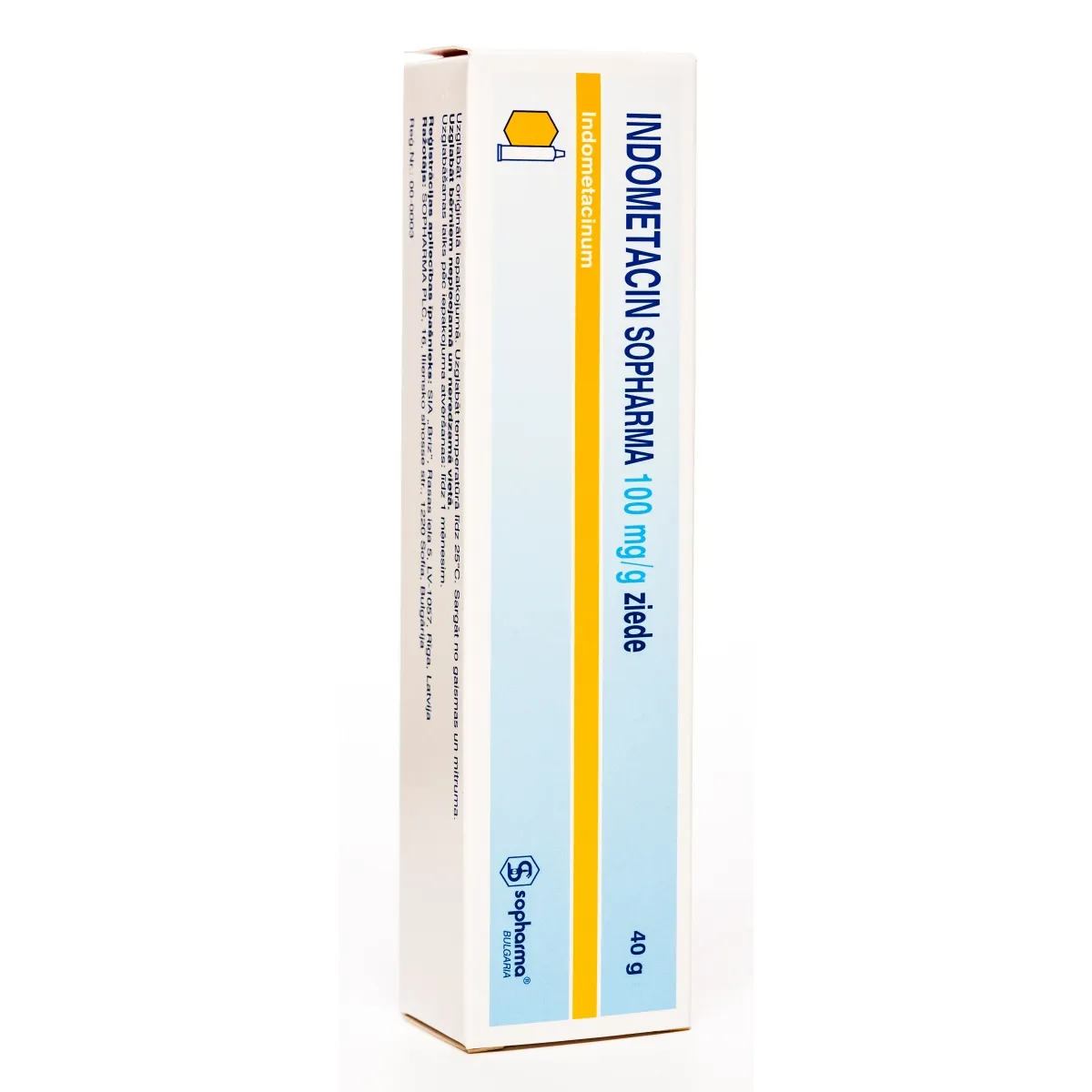 INDOMETHACIN SOPHARMA 10% ZIEDE 40G - Produkta attēls