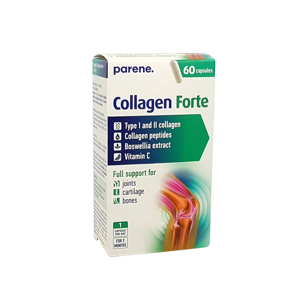 PARENE Collagen Forte kapsulas, 60 gab - Produkta attēls