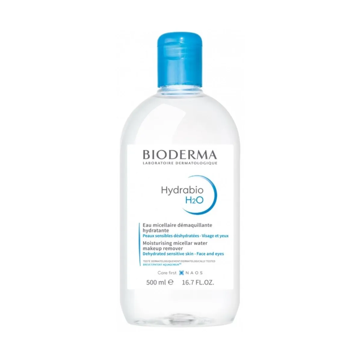 BIODERMA Hydrabio H2O micelārais ūdens, 500 ml - Produkta attēls