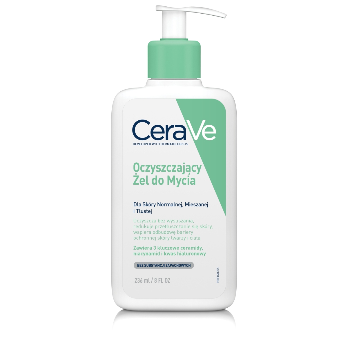 CERAVE attīrošs gels normālas, jauktas un taukainas sejas un ķermeņa ādas mazgāšanai, 236 ml - Produkta attēls