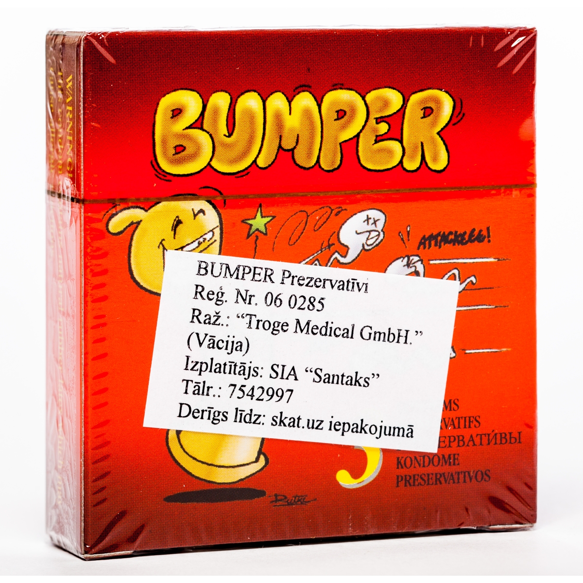 CONDOMS BUMPER N3 - Produkta attēls