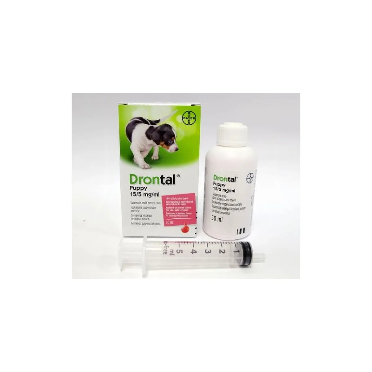 DRONTAL PUPPY SUSP 50ML KUCĒNIEM - Produkta attēls