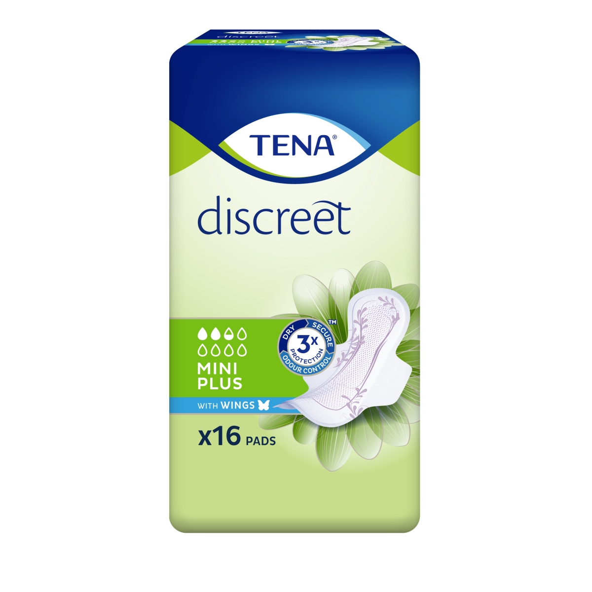 TENA Discreet Mini Plus Wings paketes - Produkta attēls