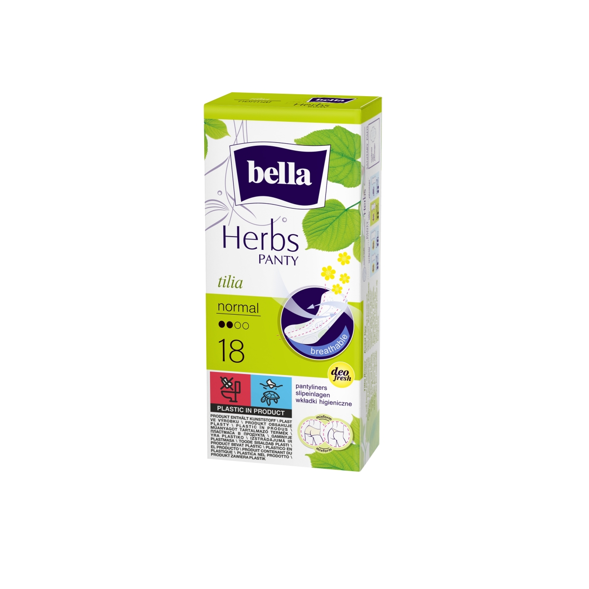 BELLA HERBS Tilia ikdienas ieliktnīši, 18 gab. - Produkta attēls