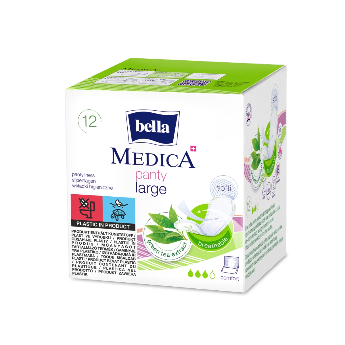 BELLA MEDICA Large Comfort ikdienas ieliktnīši, 12 gab. - Produkta attēls
