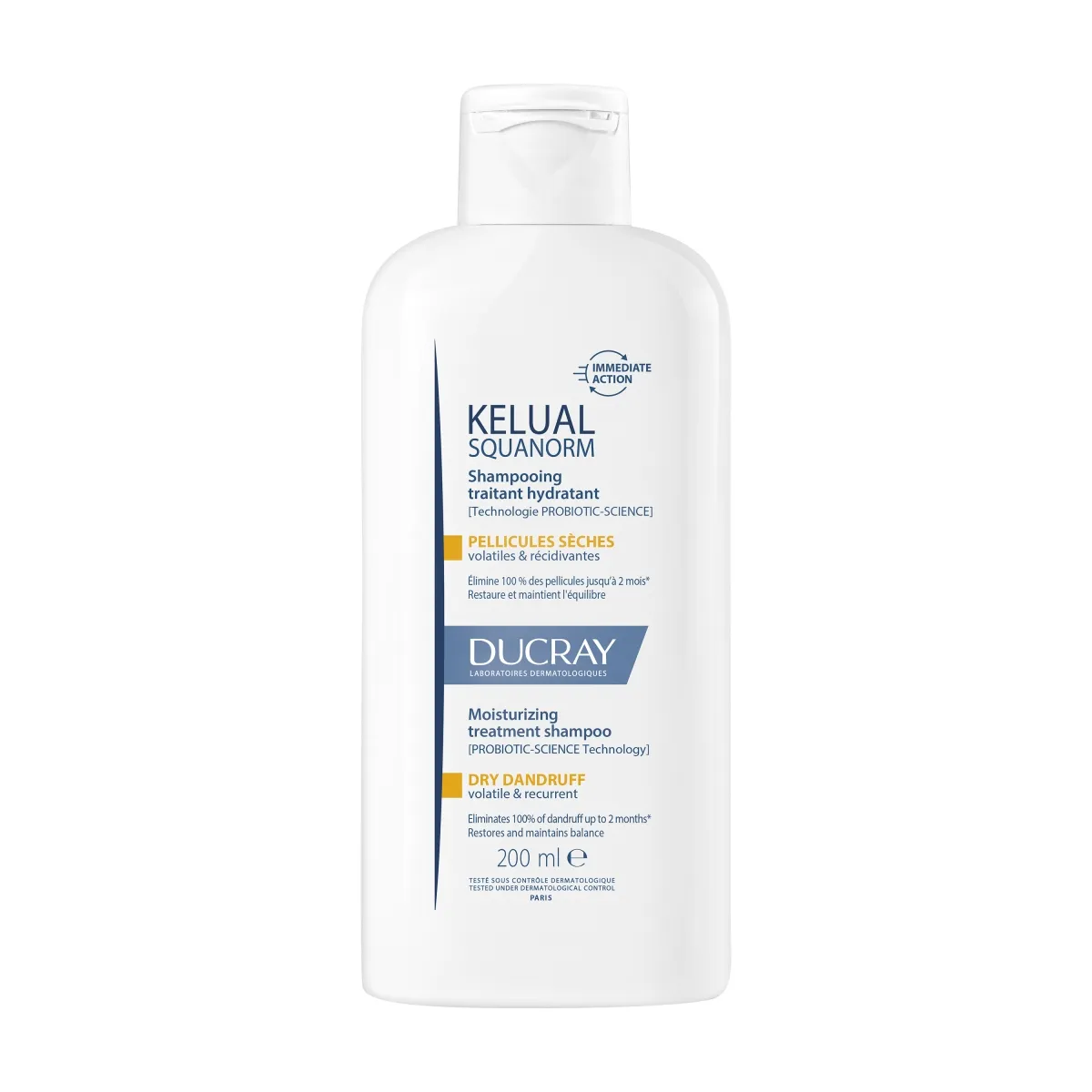 DUCRAY Kelual Squanorm šampūns sausām blaugznām, 200 ml - Produkta attēls