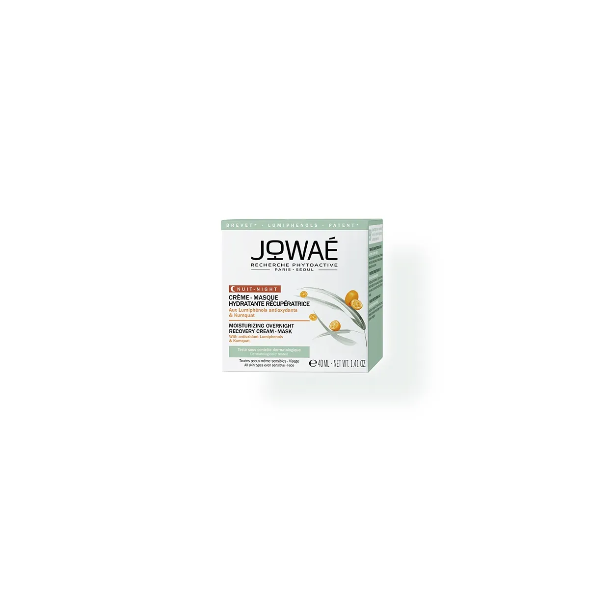 JOWAE Overnight Rich mitrinošs nakts krēms-maska nogurušai sejai, 40 ml - Produkta attēls