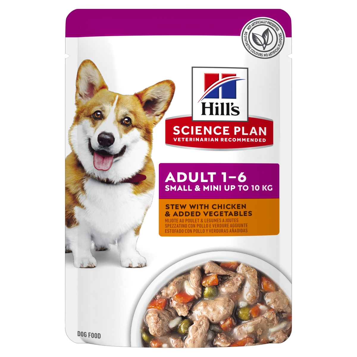 Hills suņu konservēta barība Small&Mini vista/dārzeņi 80g N12 - Produkta attēls