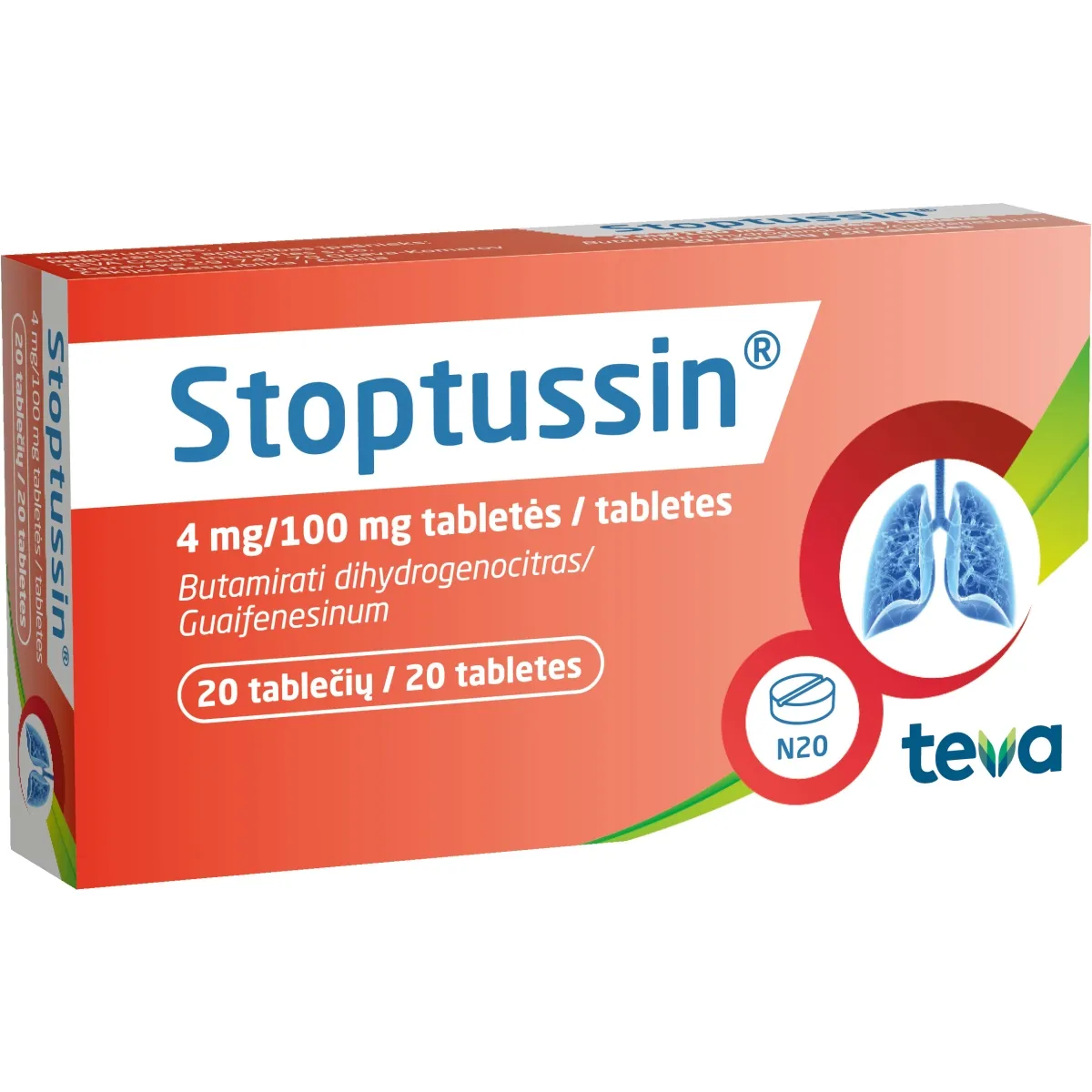 STOPTUSSIN TABLETES N20 - Produkta attēls