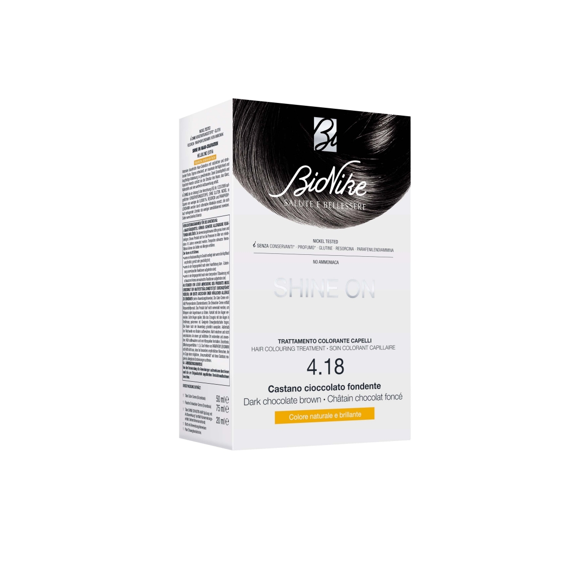 BIONIKE Shine On (4.18) matu krāsa - šokolādes brūna - Produkta attēls