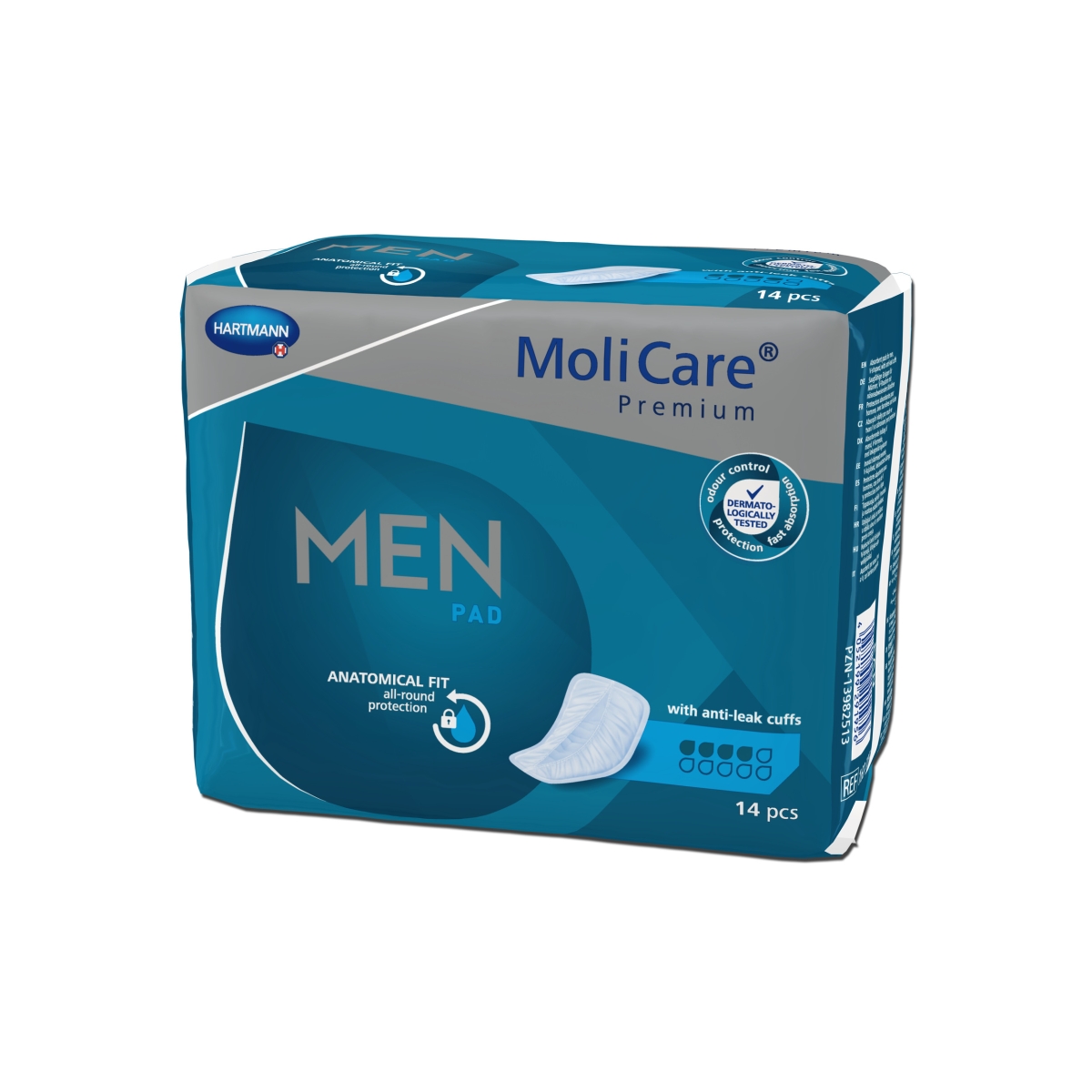 MOLICARE Prem Men Pad ieliktņi (4 piles), 14 gab - Produkta attēls