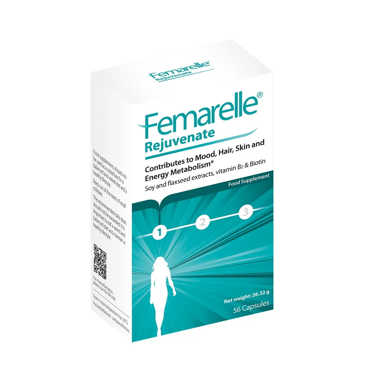 Femarelle® Rejuvenate (Atjaunošanās) kapsulas, 56 gab. - Produkta attēls