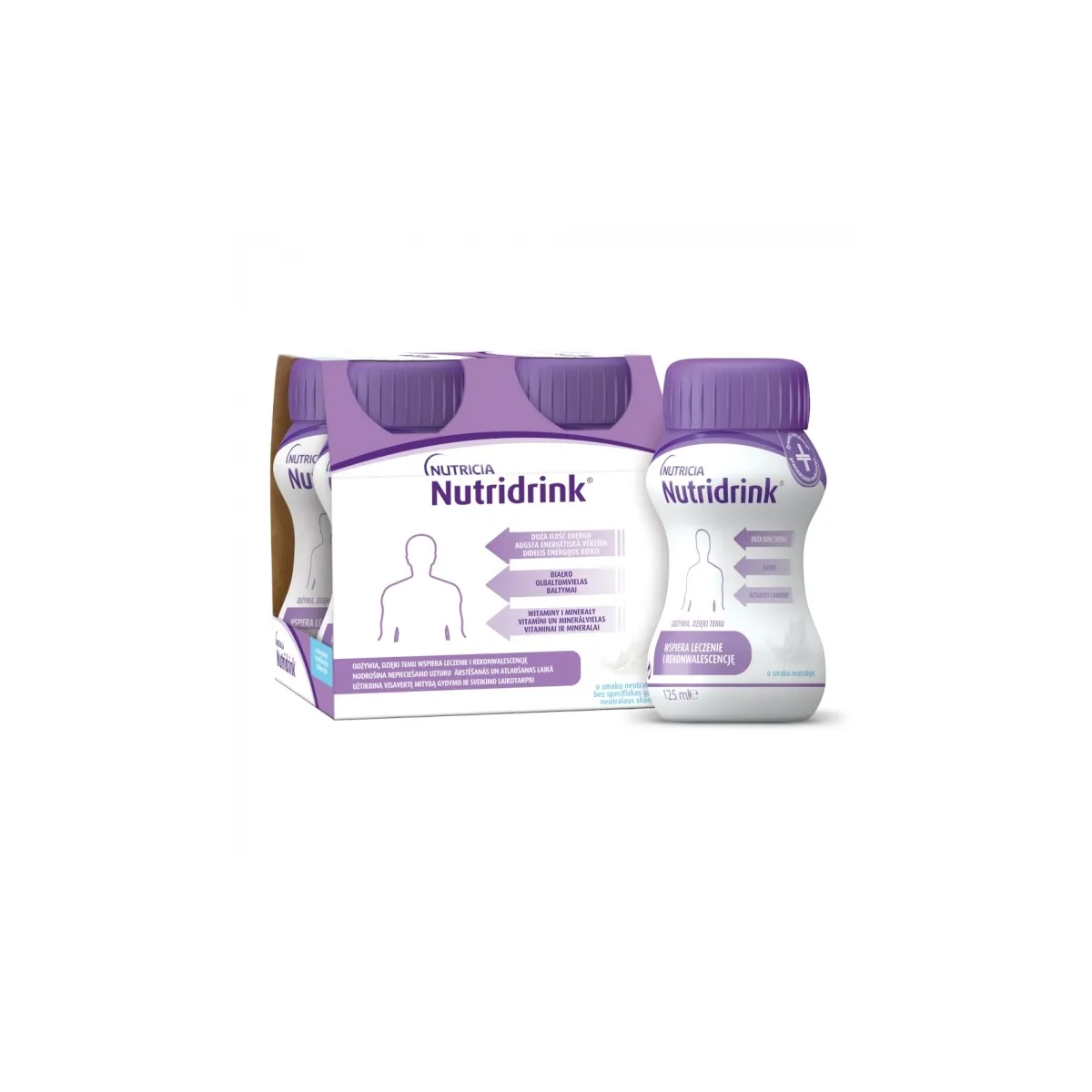 NUTRIDRINK Protein Neutral 125 ml, 4 gab - Produkta attēls