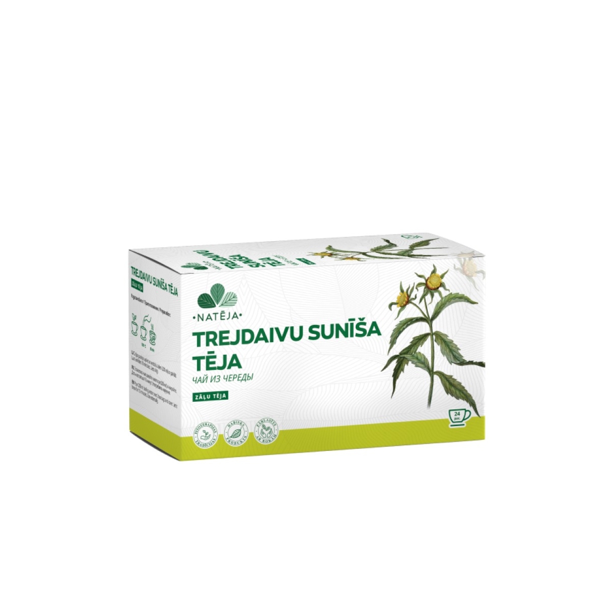 NATĒJA Trejdaivu sunīša lakstu tēja paciņās, N24 - Produkta attēls