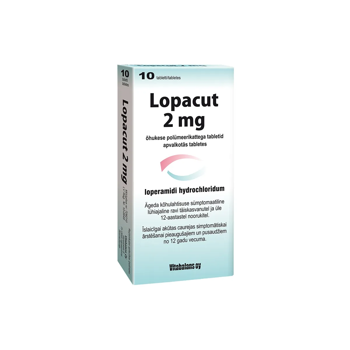 LOPACUT 2 mg tabletes, 10 gab. - Produkta attēls