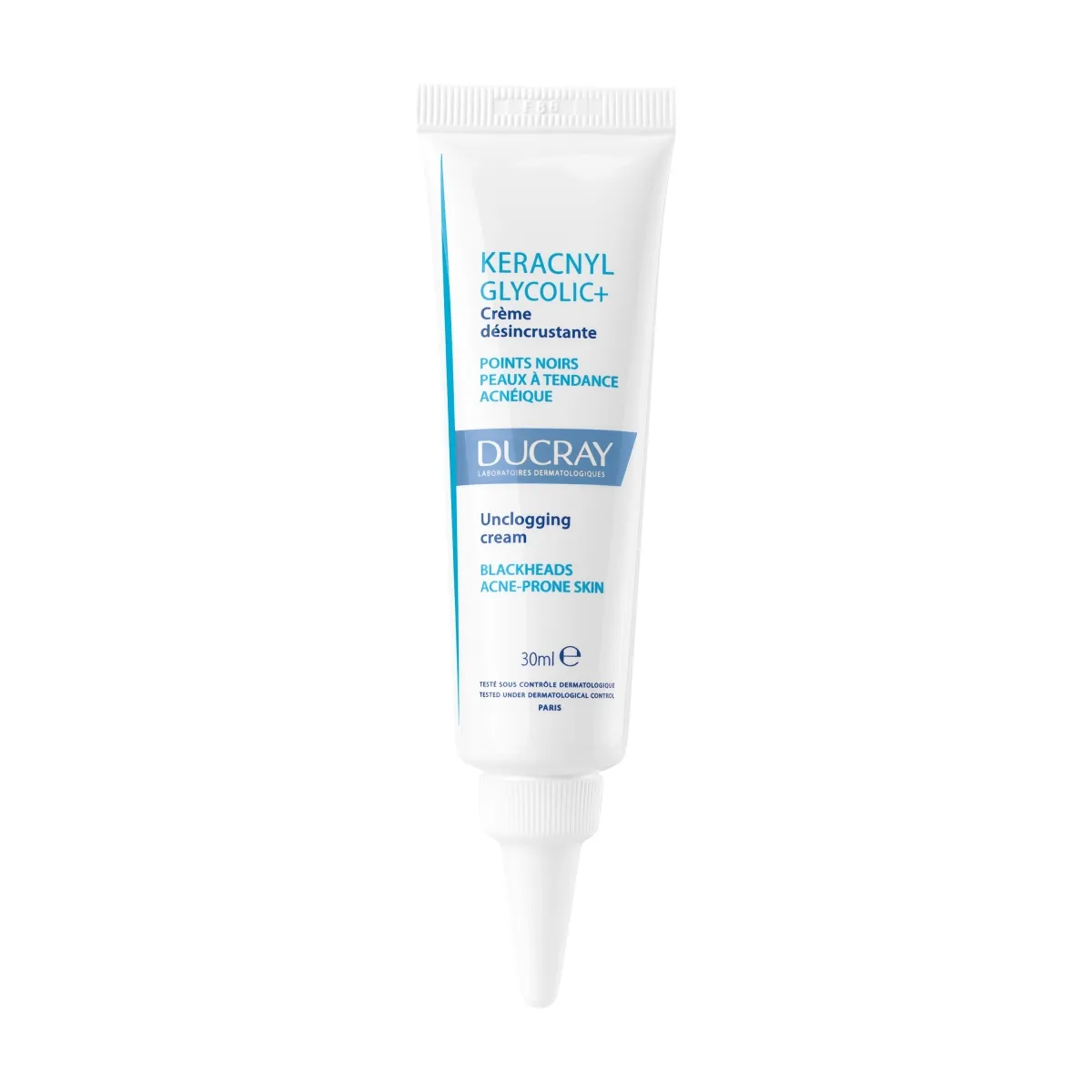DUCRAY Keracnyl Glycolic+ krēms, 30 ml - Produkta attēls