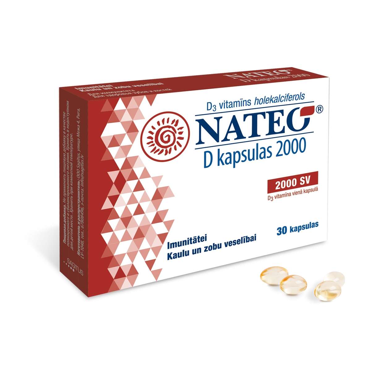 NATEO D KAPSULAS 2000 N30 - Produkta attēls