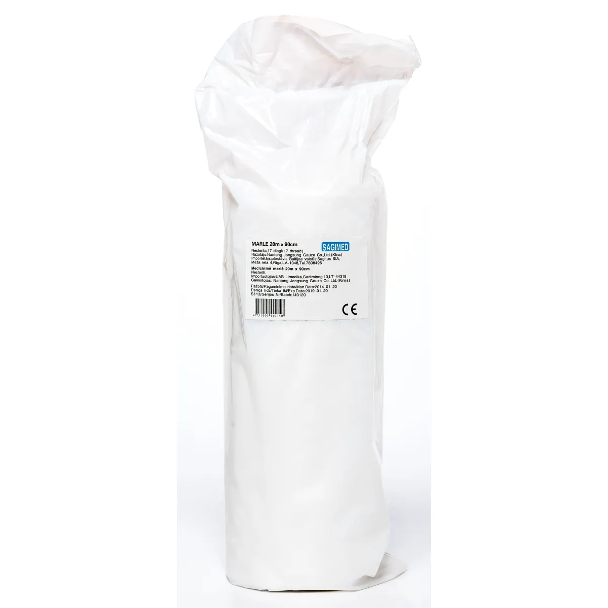 MARLE MEDICĪNISKĀ (17 DIEGI) 20Mx90CM (SAGIMED) - Produkta attēls