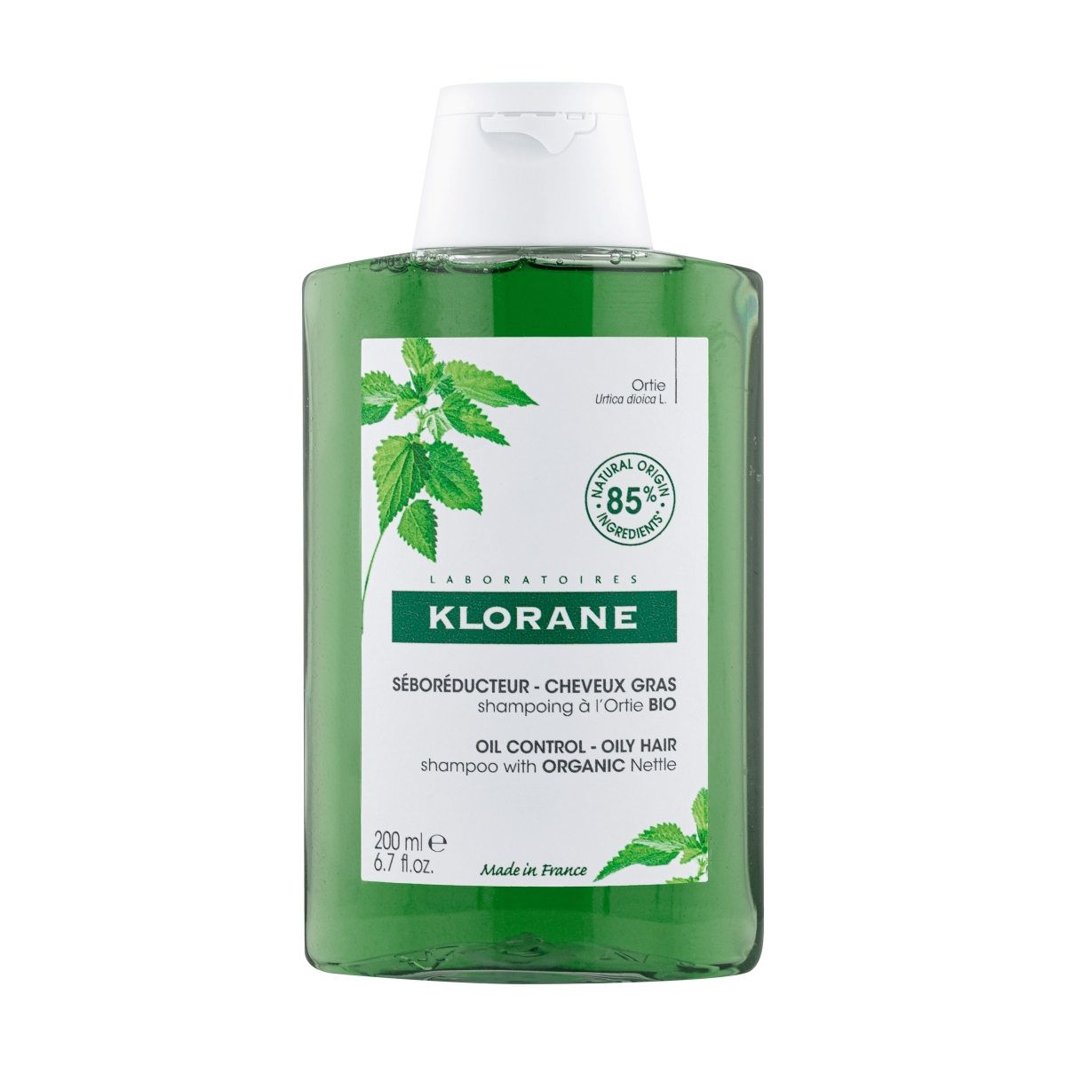 KLORANE šampūns ar nātrēm, 200ml - Produkta attēls