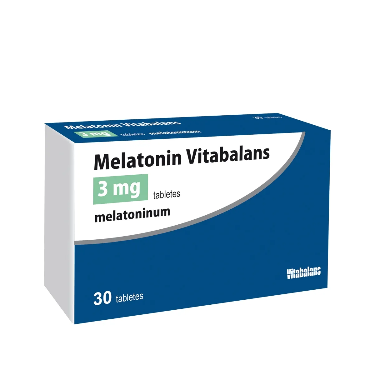 MELATONIN VITABALANS 3 mg tabletes, 30 gab. - Produkta attēls