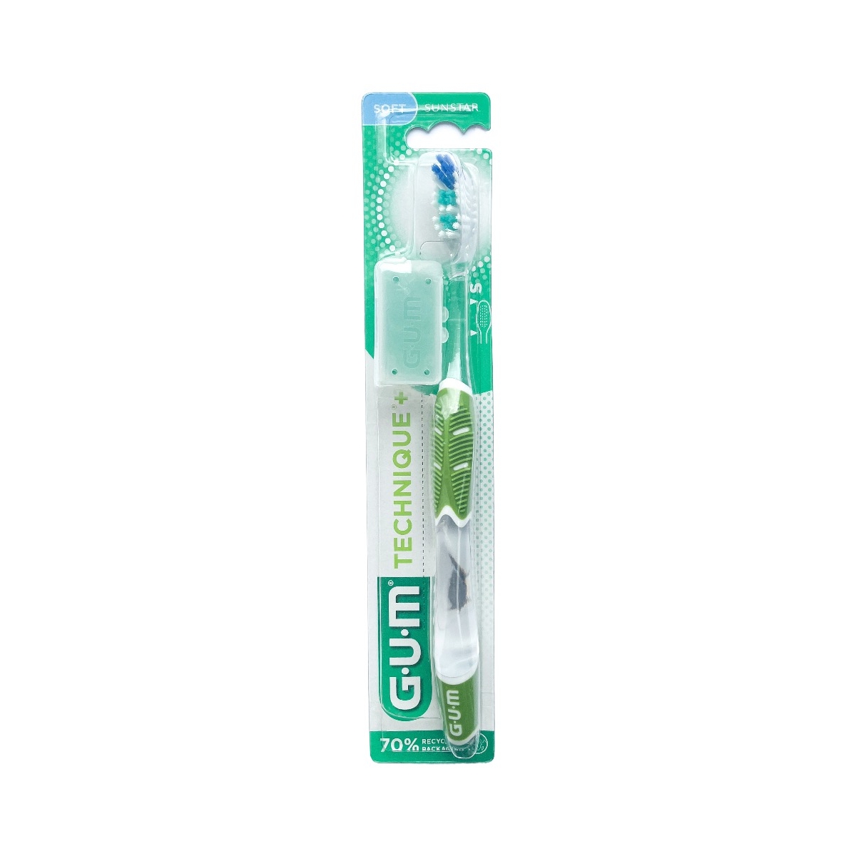 GUM® Technique+ zobu birste (kompakta, mīksta) - Produkta attēls