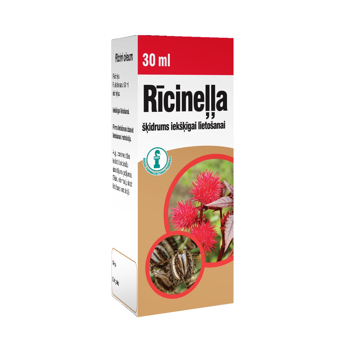 RFF Rīcineļļa (iekšīgi lietojama), 30 ml - Produkta attēls