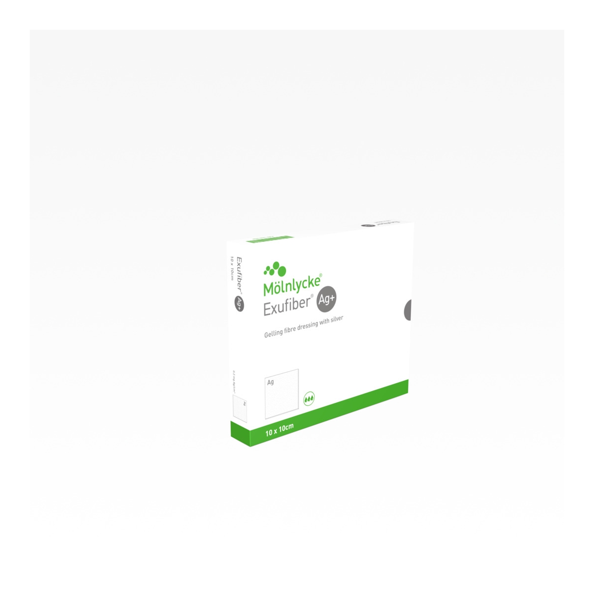 EXUFIBER Ag+ 10 x 10cm pārsējs, 10 gab. - Produkta attēls