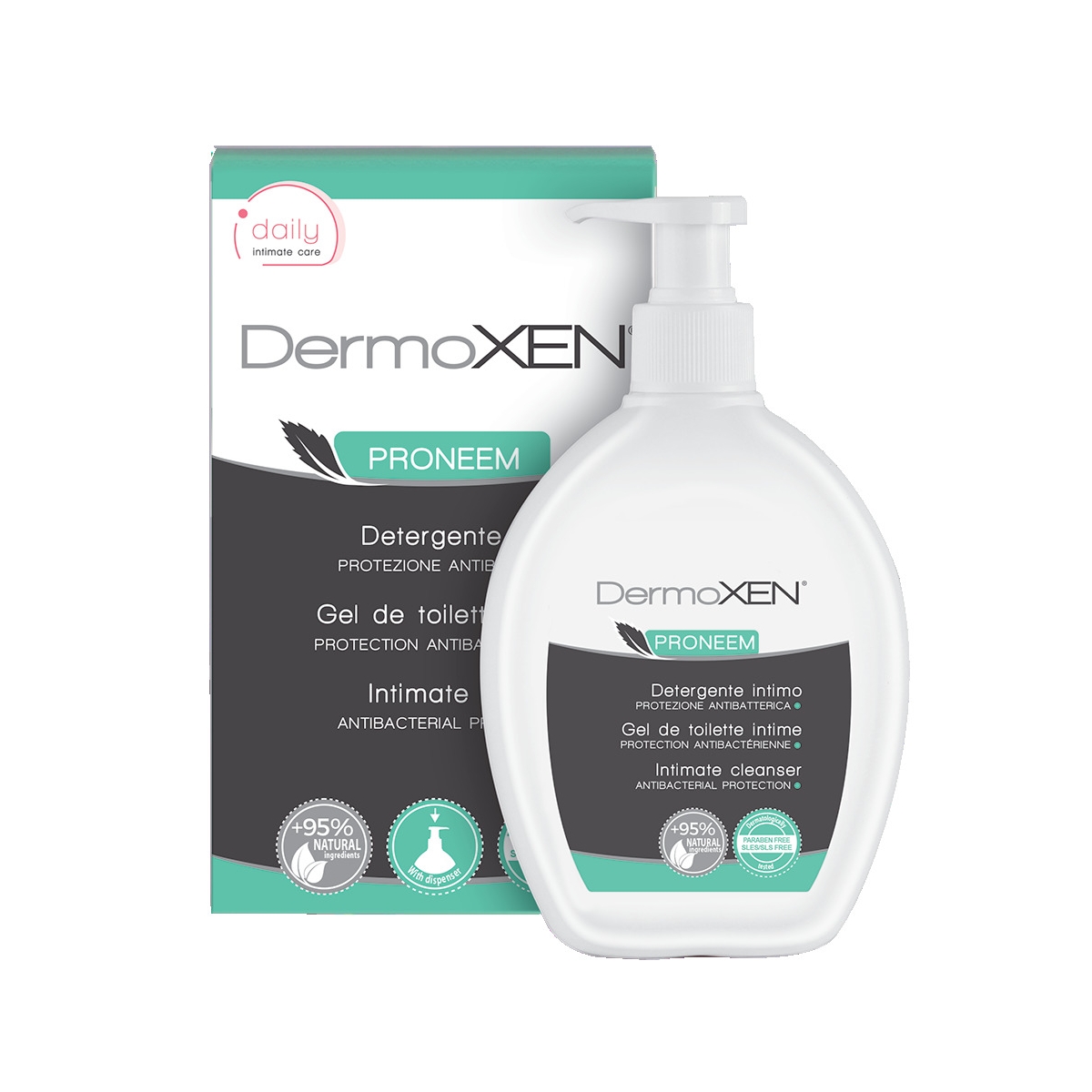 DERMOXEN Proneem intīmās higiēnas gēls, 200 ml - Produkta attēls