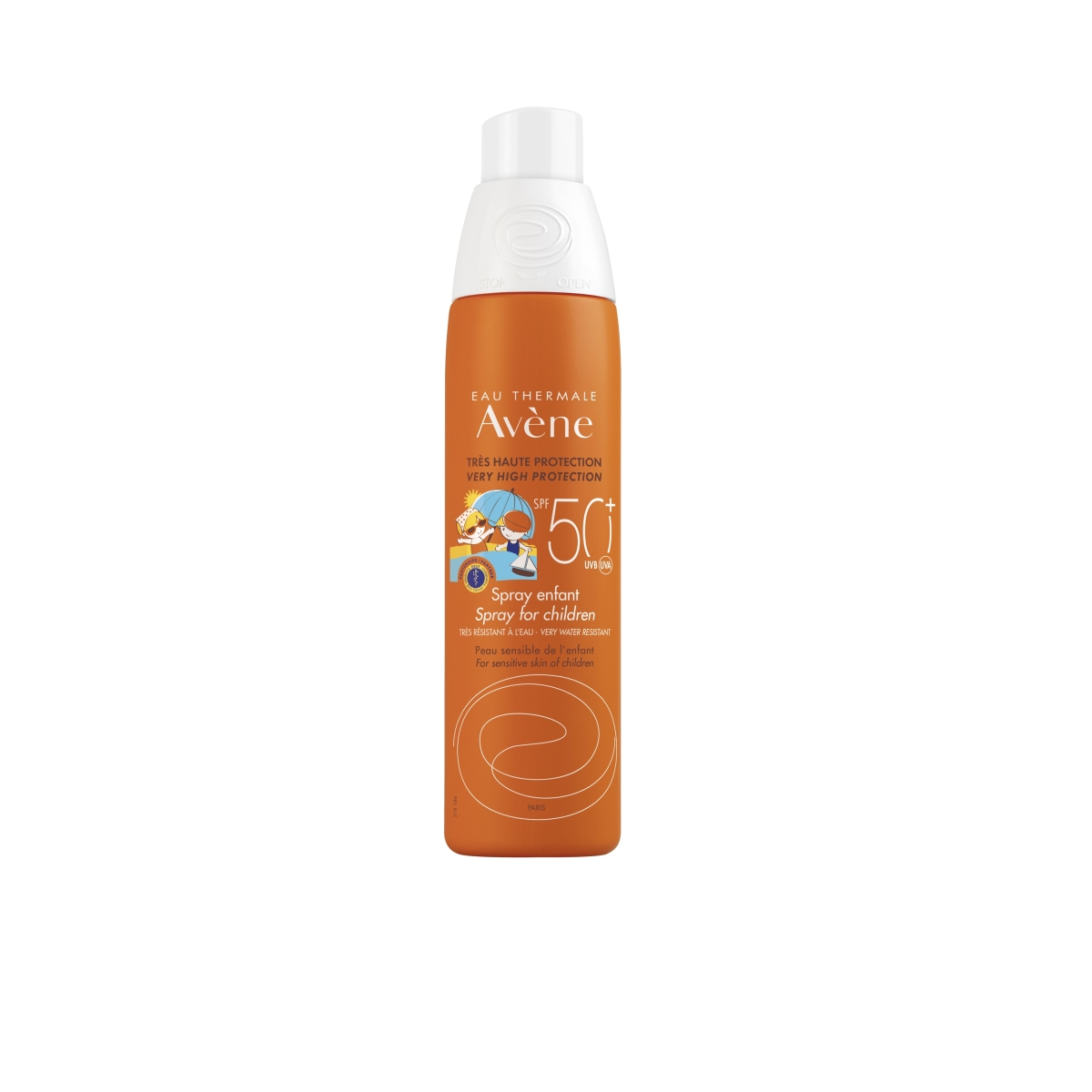 AVÈNE SUN SPF50+izsmidzināms aizsarglīdzeklis bērniem, 200 ml - Produkta attēls