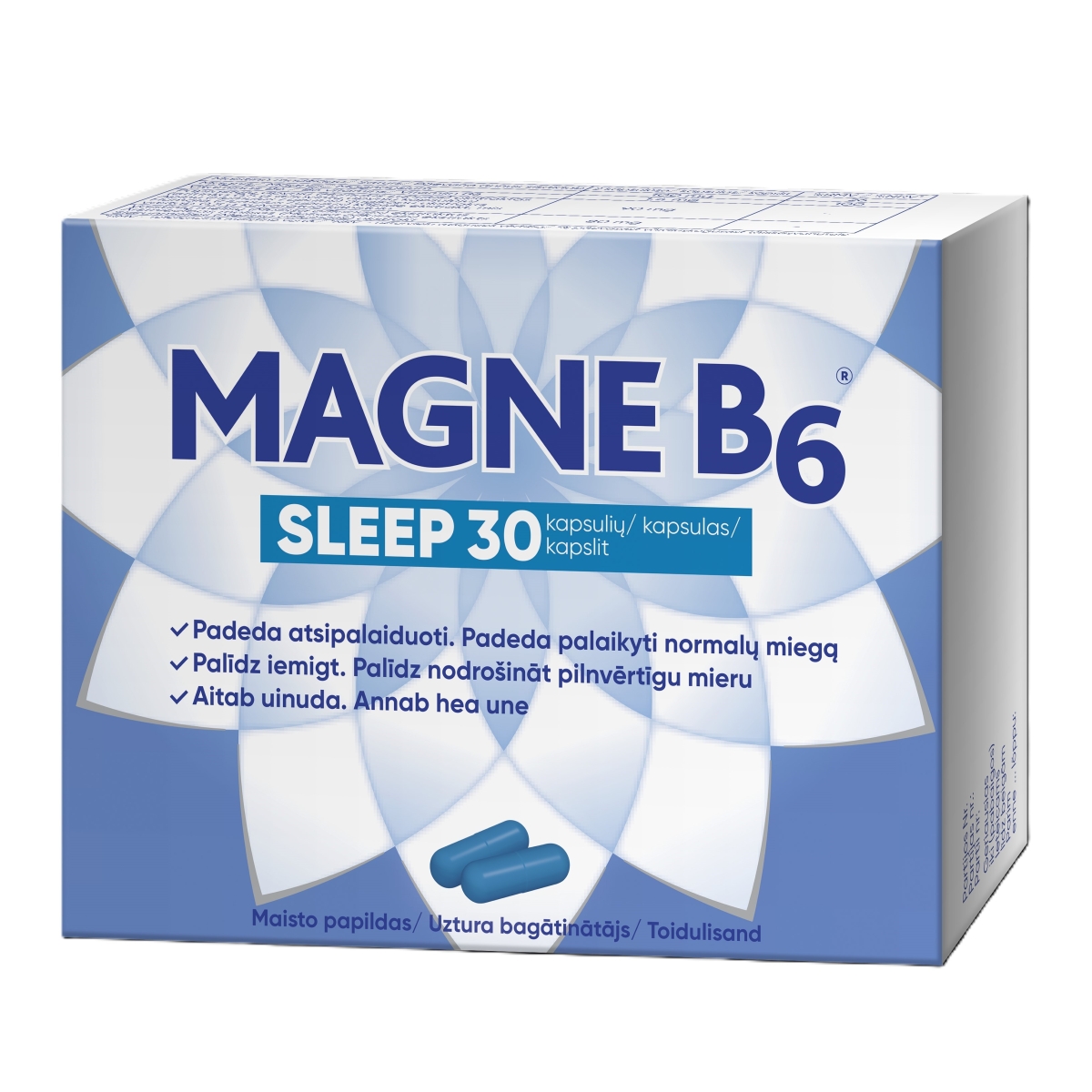MAGNE B6 Sleep kapsulas, 30 gab - Produkta attēls
