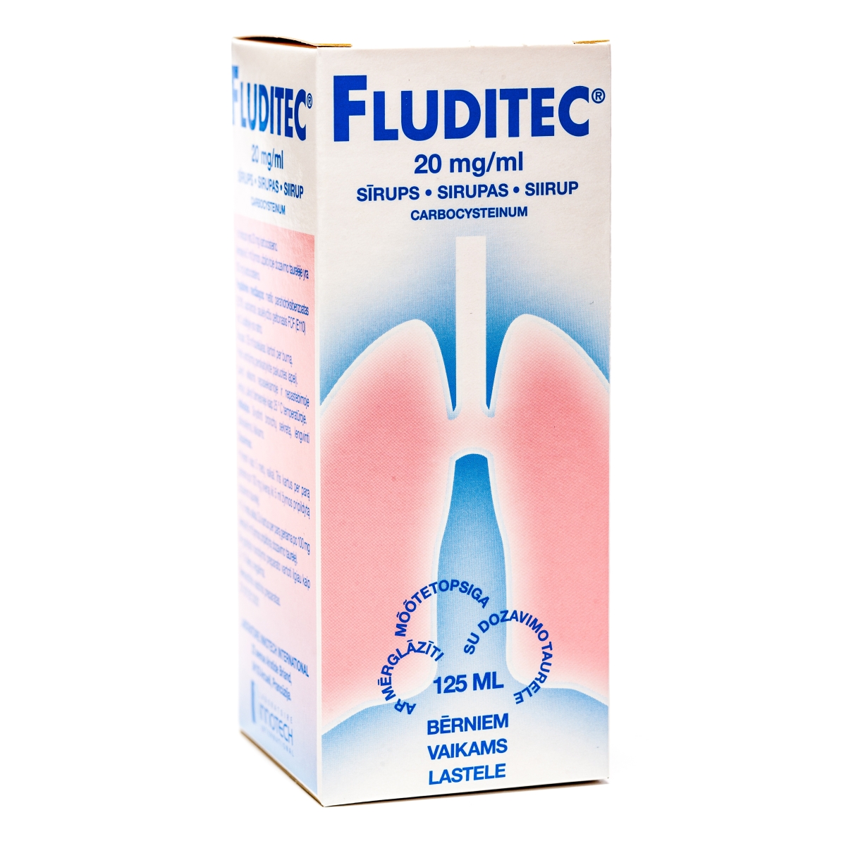 FLUDITEC 2% SĪRUPS 125ML - Produkta attēls