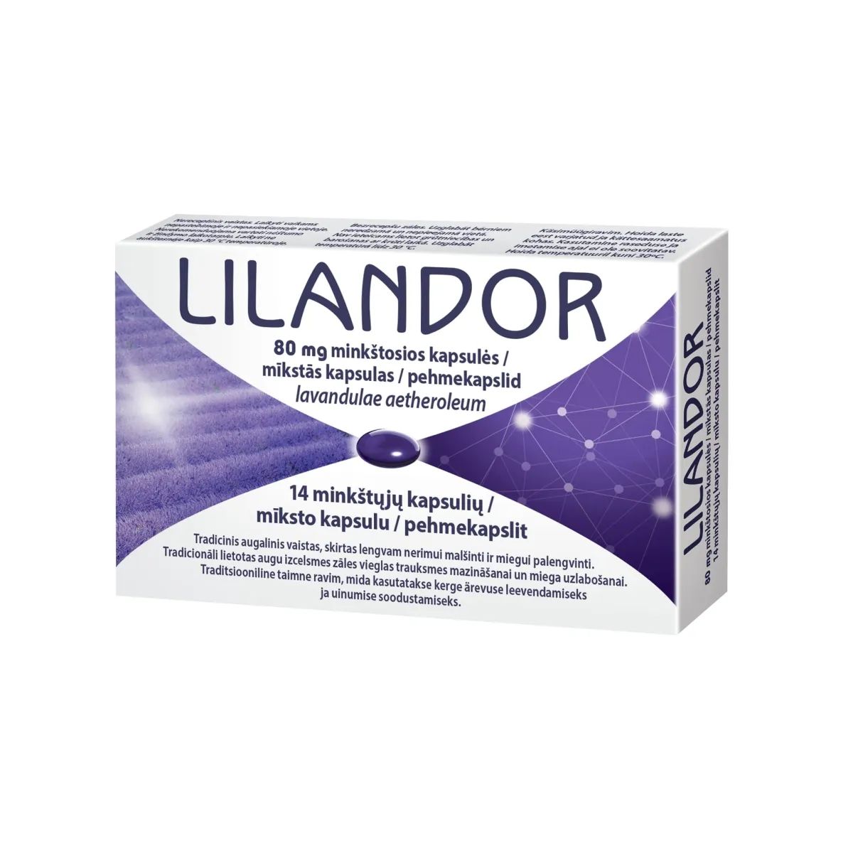 LILANDOR 80 mg kapsulas, 14 gab. - Produkta attēls