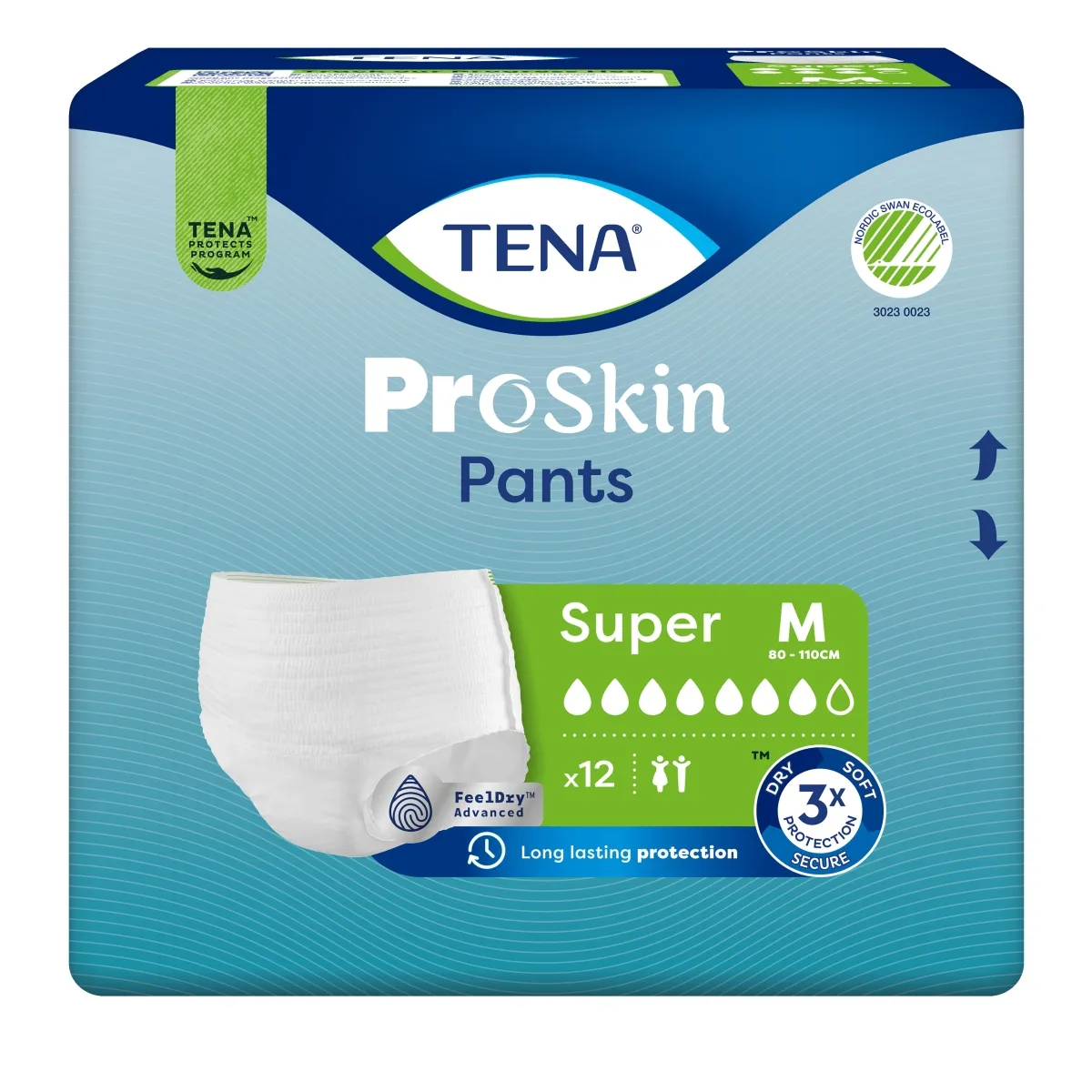 TENA Pants Super biksītes M izmērs, 12 gab. - Produkta attēls