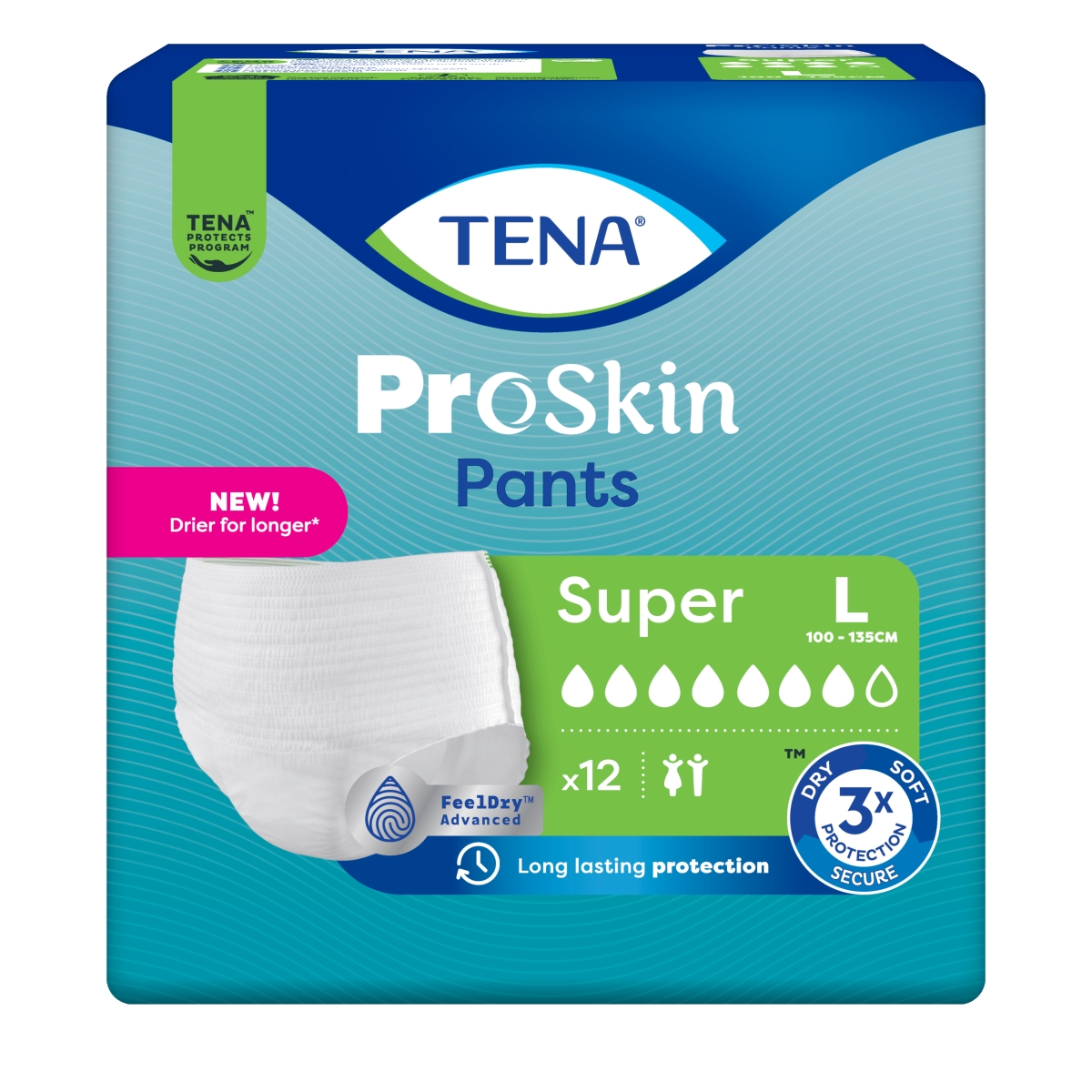 TENA Pants Super biksītes L izmērs, 12 gab. - Produkta attēls