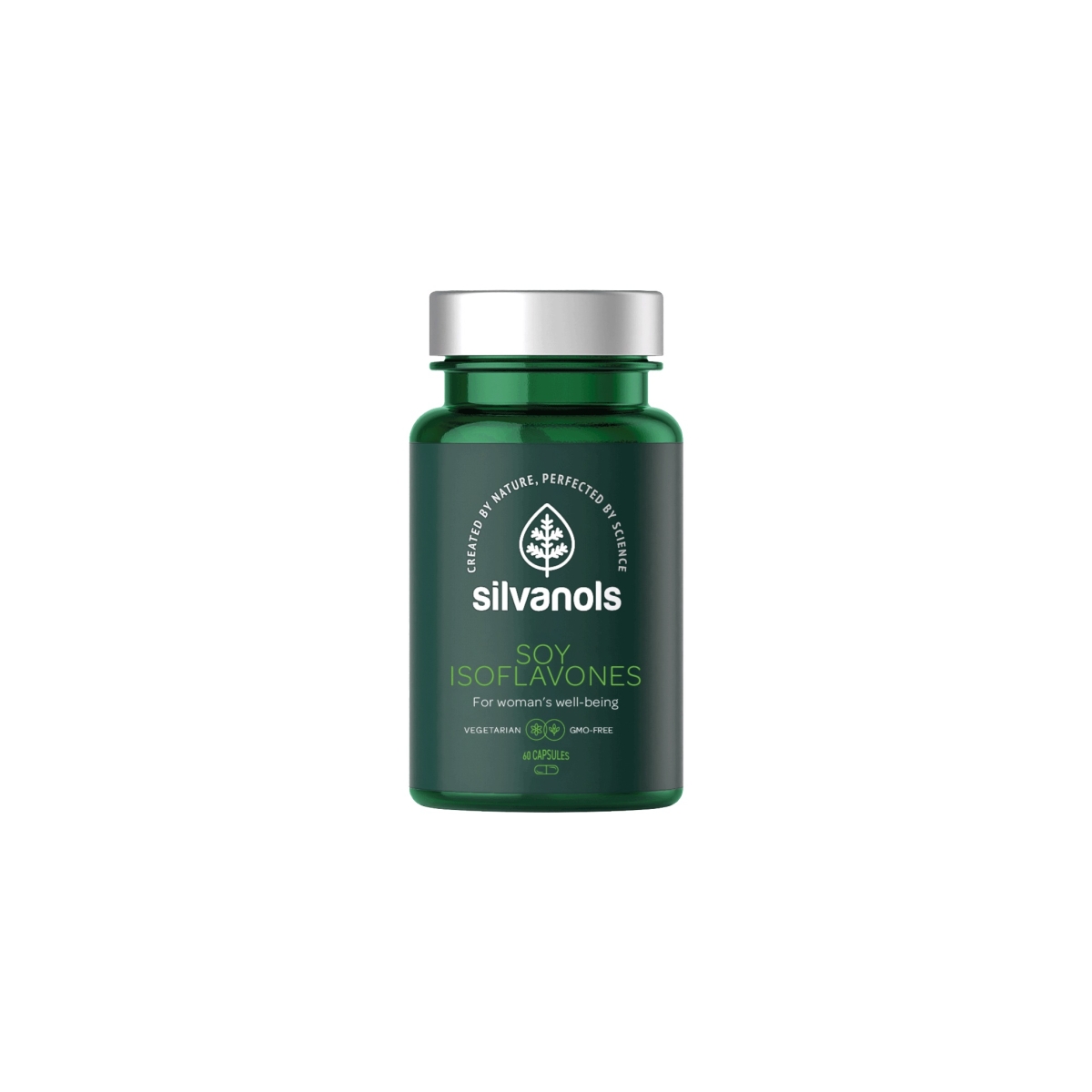 SILVANOLS Soy Isoflavones kaspulas, 60 gab. - Produkta attēls