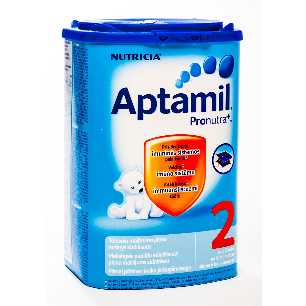 APTAMIL 2 PIENA MAISĪJUMS 800G (NO 6M AR PREBIOTIĶIEM) - Produkta attēls