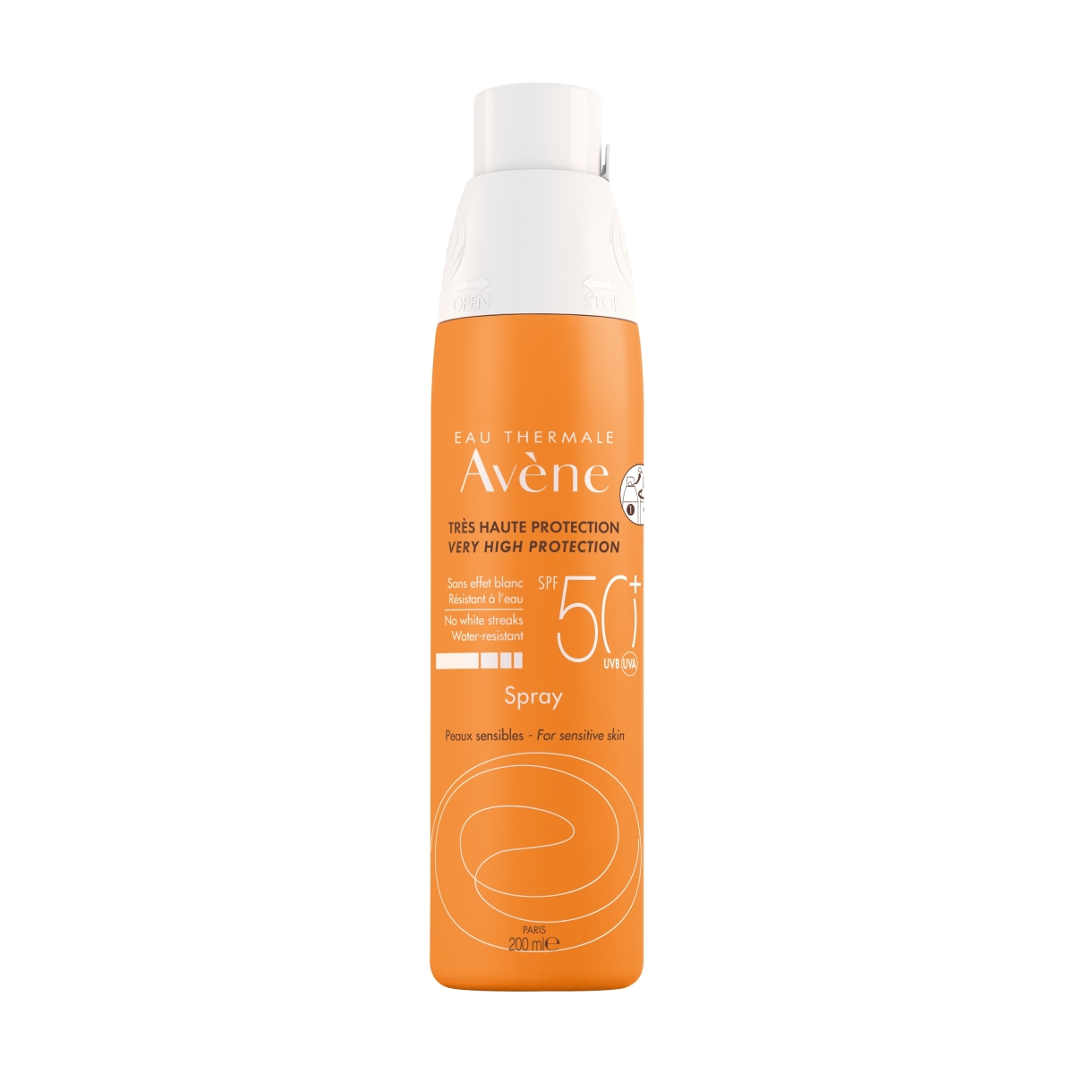 AVÈNE Sun SPF50+ izsmidzināms aizsarglīdzeklis, 200ml - Produkta attēls