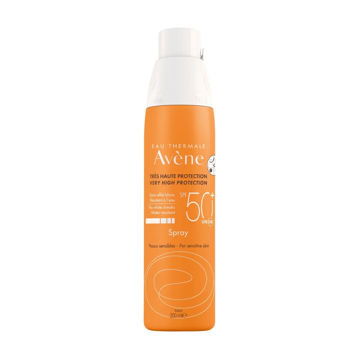 AVÈNE Sun SPF50+ izsmidzināms aizsarglīdzeklis, 200ml - Produkta attēls