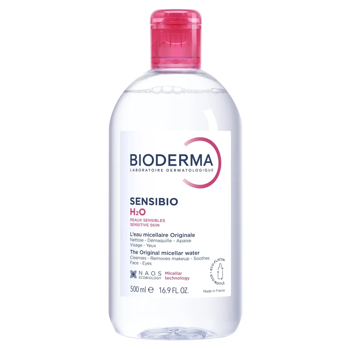 BIODERMA Sensibio H2O attīrošais ūdens, 500 ml - Produkta attēls