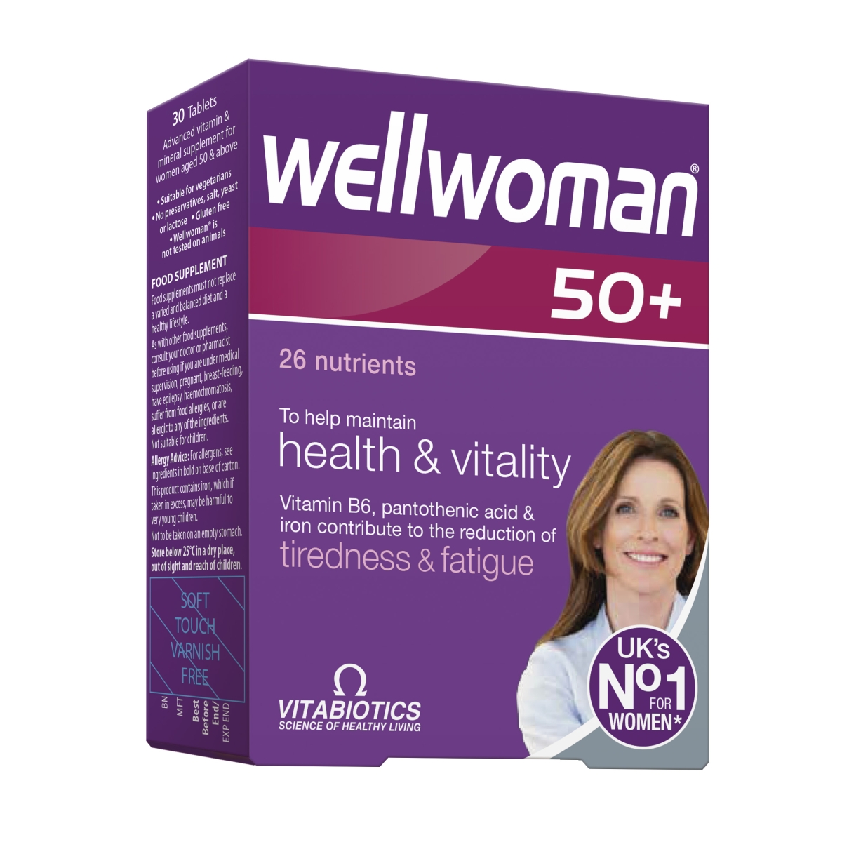 WELLWOMAN® 50+ tabletes, 30 gab. - Produkta attēls