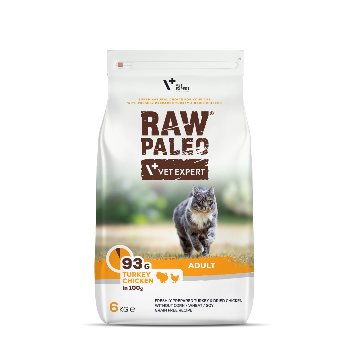 RAW PALEO KAĶU SAUSĀ B TĪTARS/VISTA 6KG - Produkta attēls