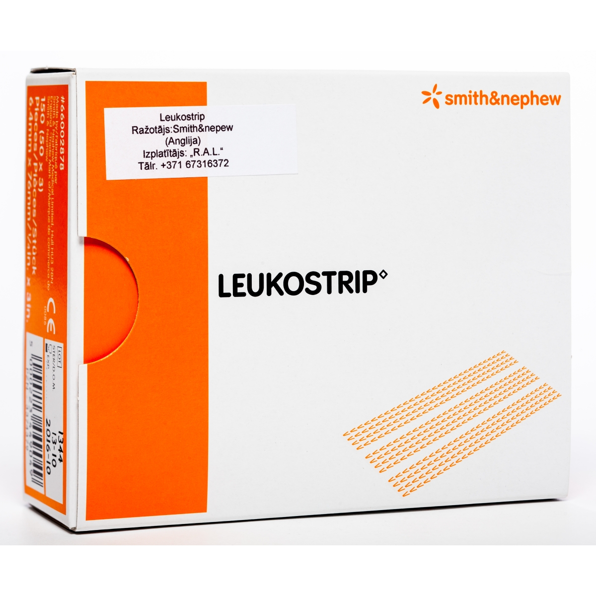 PLĀKSTERI LEUKOSTRIP 6.4MM X 76MM N50 - Produkta attēls