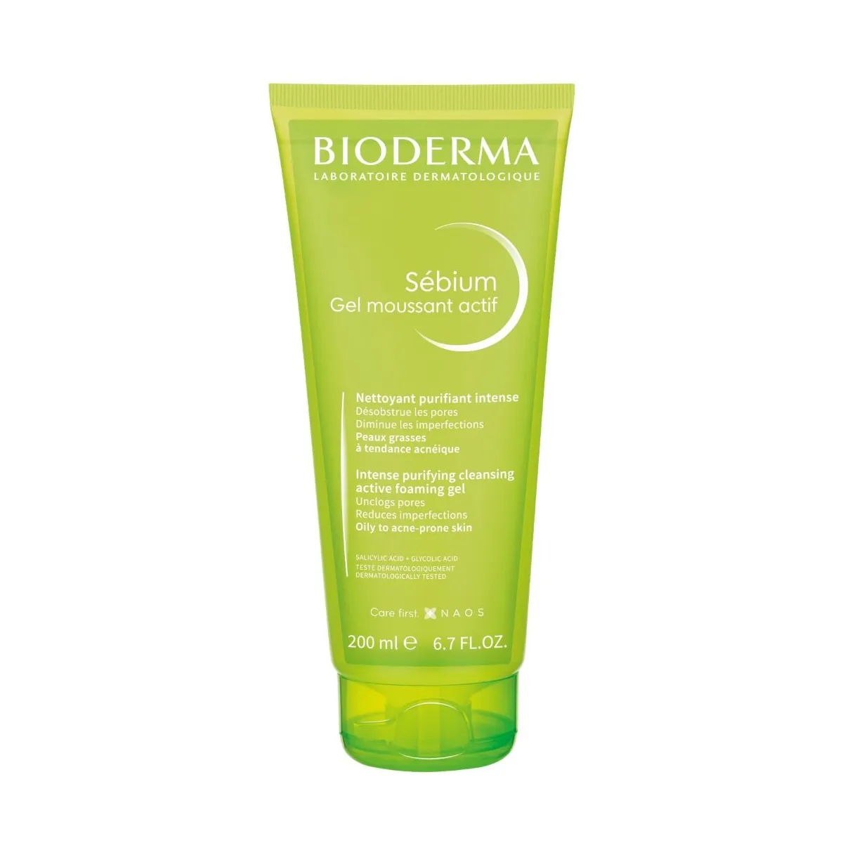 BIODERMA Sébium Gel moussant actif aktīvais putojošais gels, 200 ml - Produkta attēls
