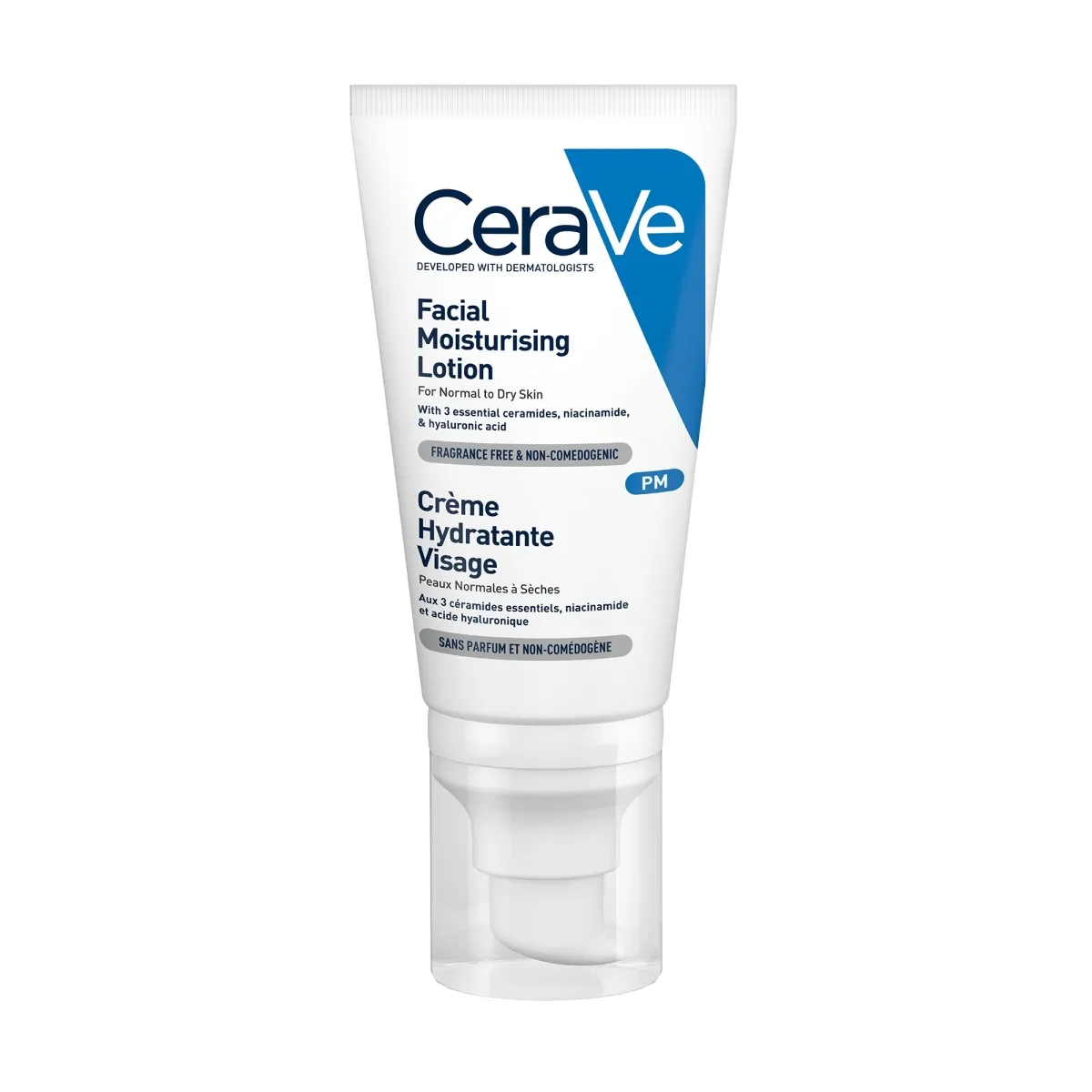 CERAVE mitrinošs krēms normālai un sausai sejas ādai, 52 ml - Produkta attēls