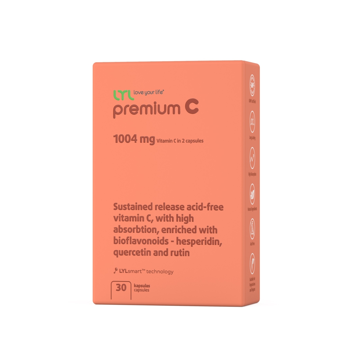 LYL premium C kapsulas, 30 gab - Produkta attēls