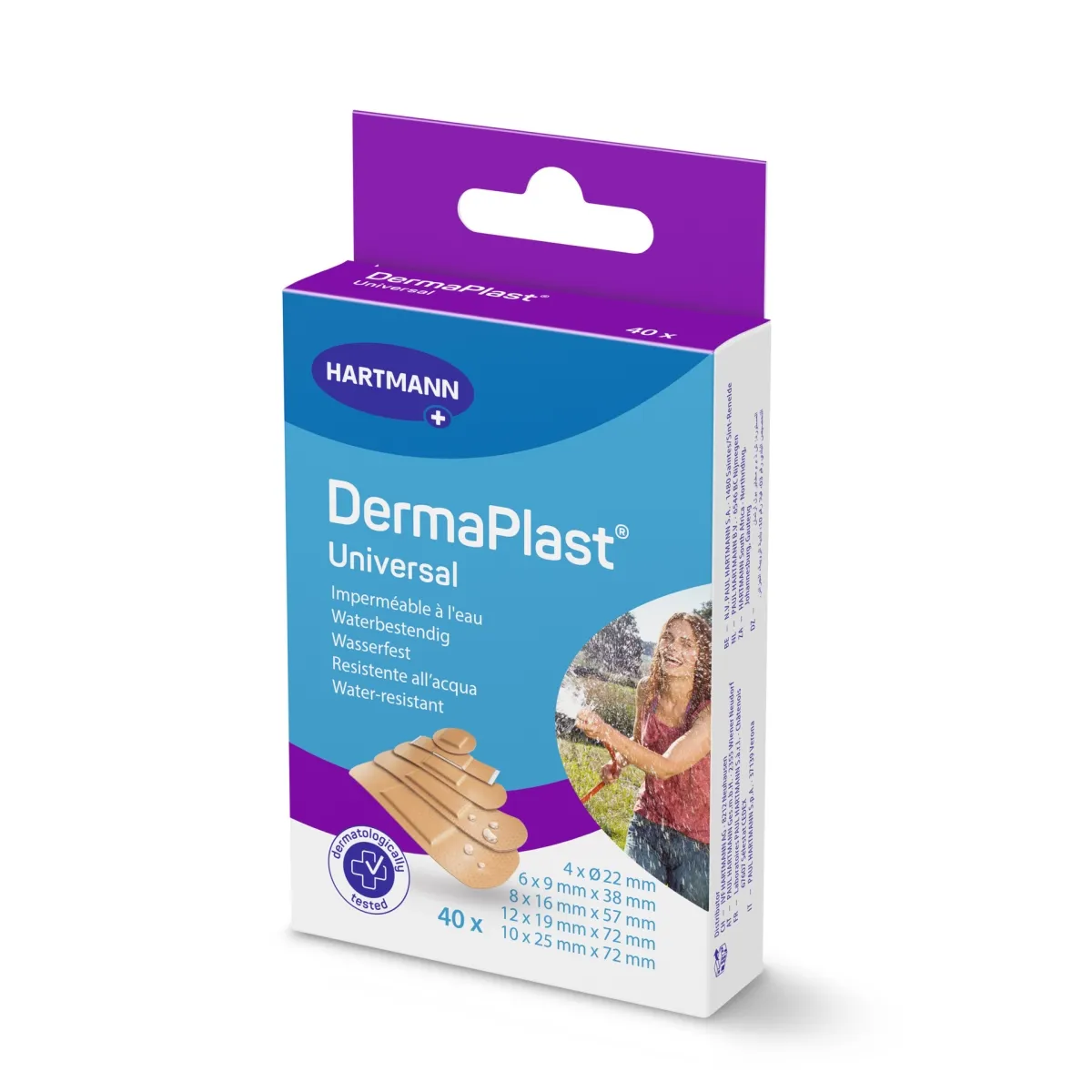 DERMAPLAST Water Resistant plāksteri, 40 gab - Produkta attēls
